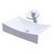 Novatto Porcelain Vessel Sink Combo with Brushed Nickel Faucet, Drain and Sealer NSFC-0114117003BN - alternate 1